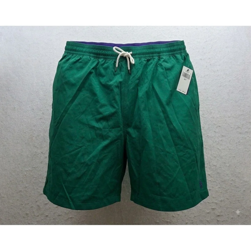Polo Ralph Lauren 711829851028 Men's Green Swim Shorts. NWT. Size 2LT